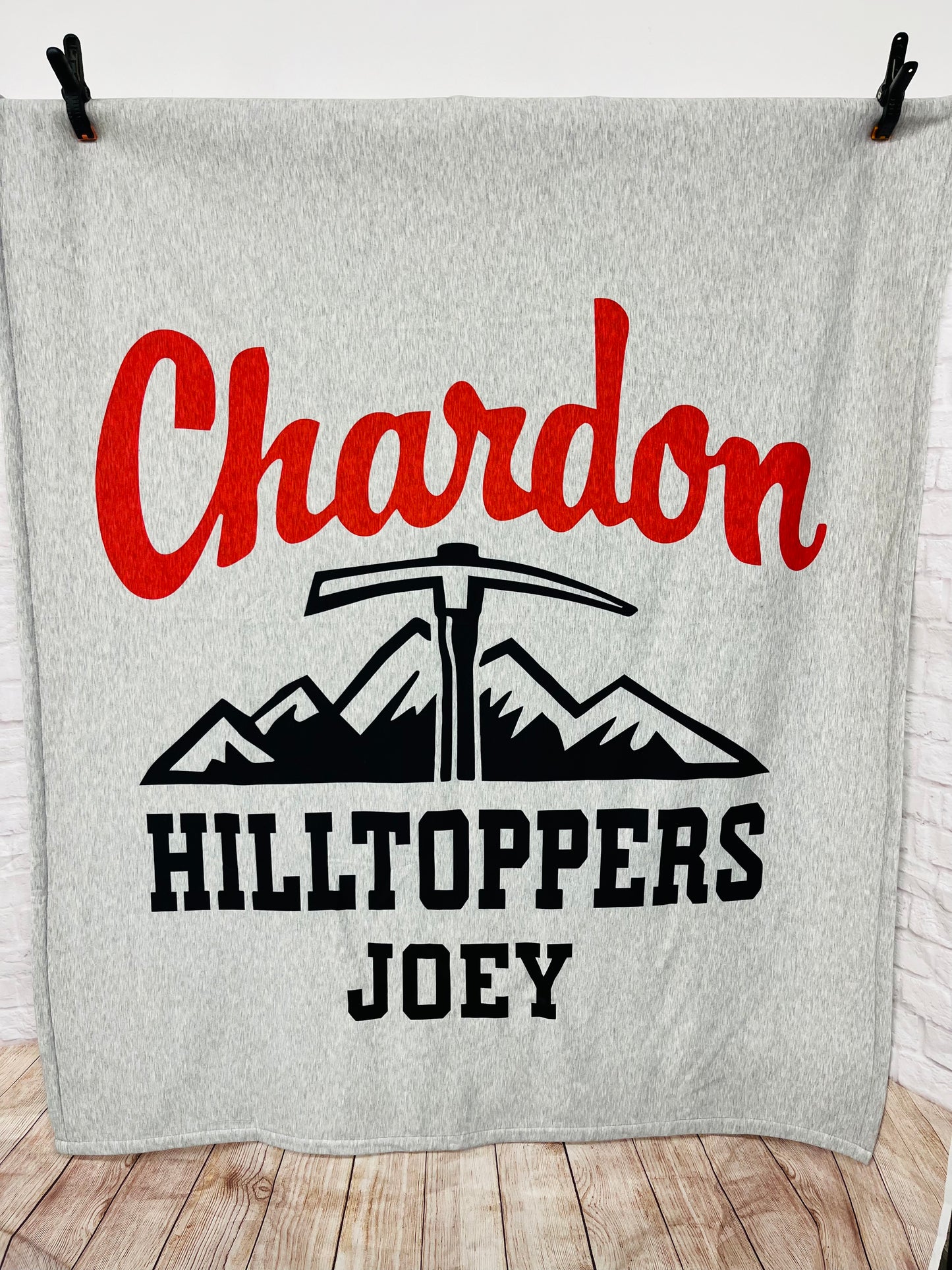 Fleece sweatshirt blanket Chardon pop