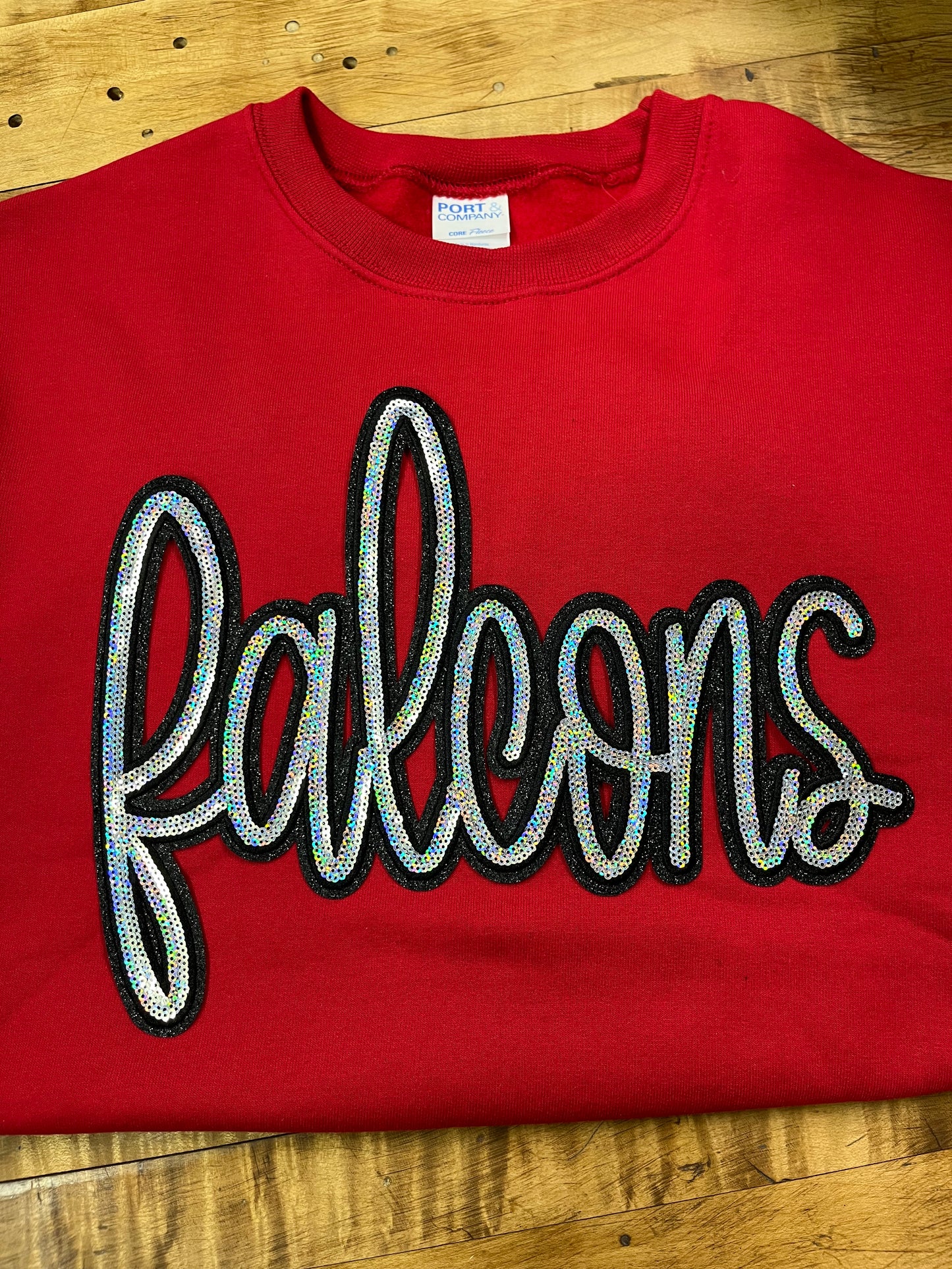 Sequin mascot sweatshirt
