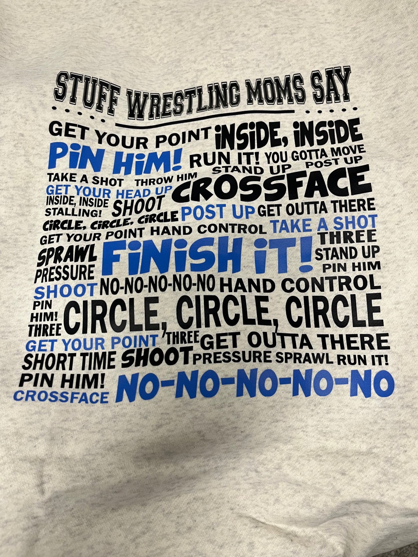 Wrestling mom crew sweatshirt
