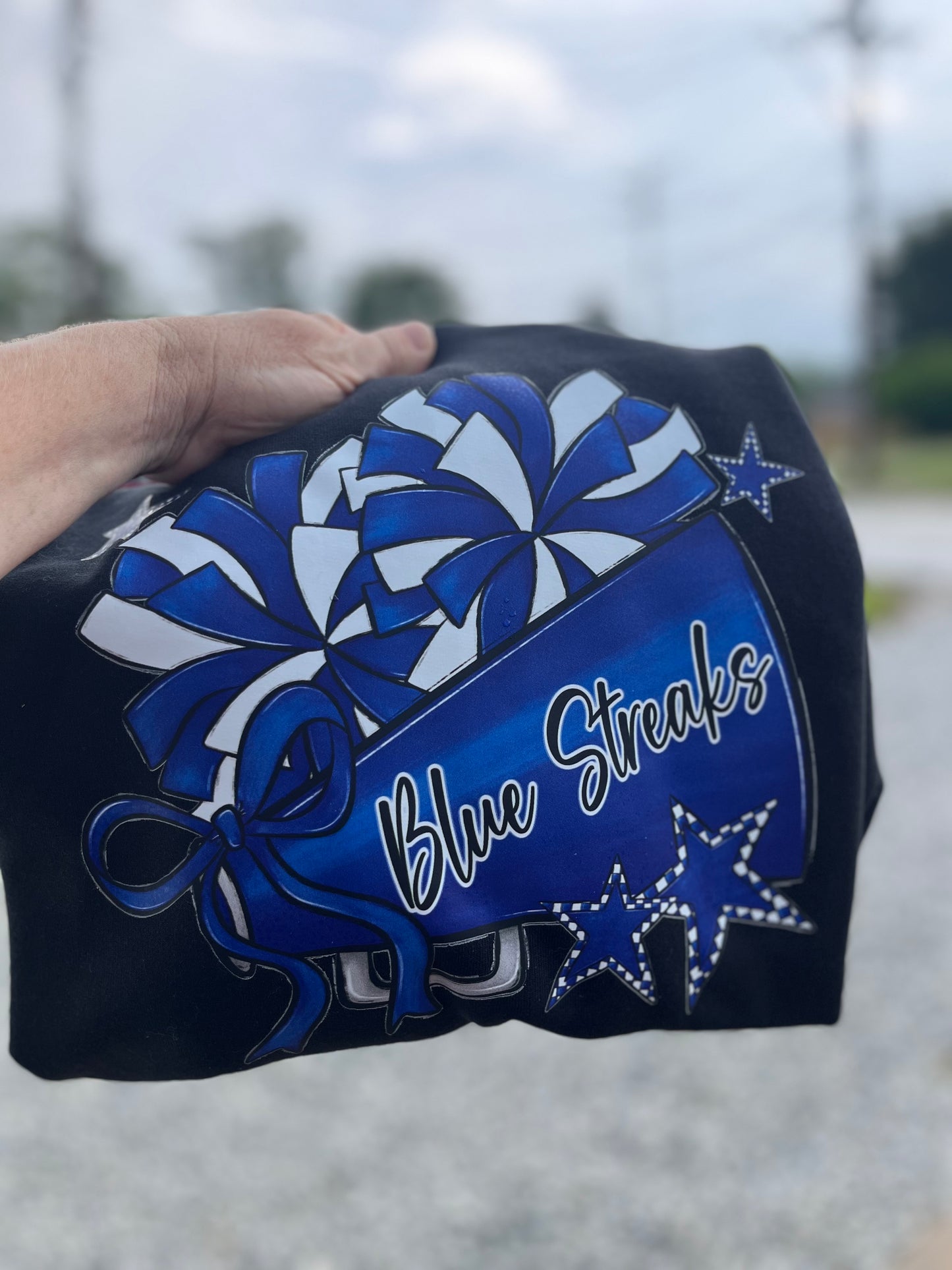Cheer megaphone & poms