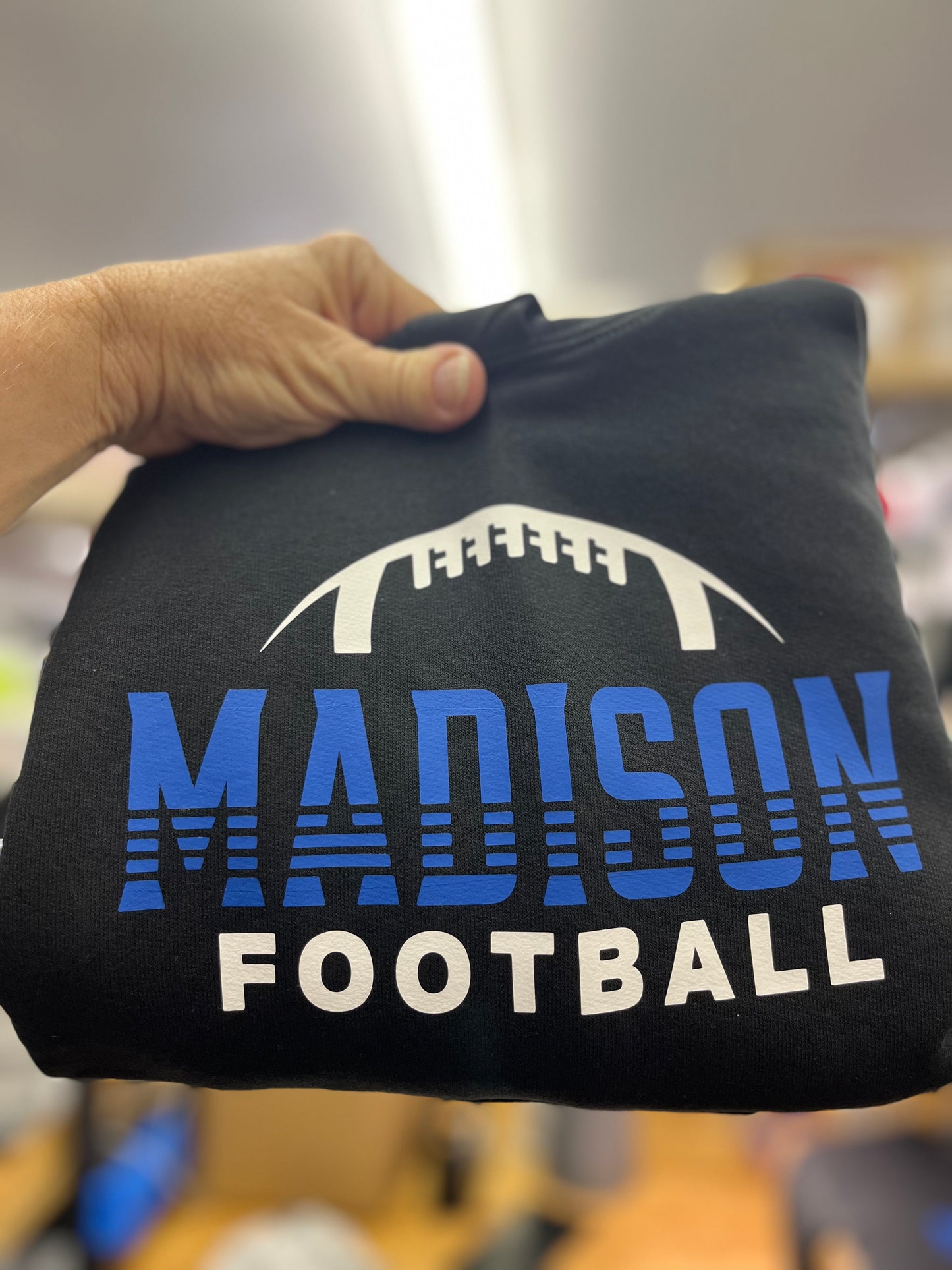 Half football striped font