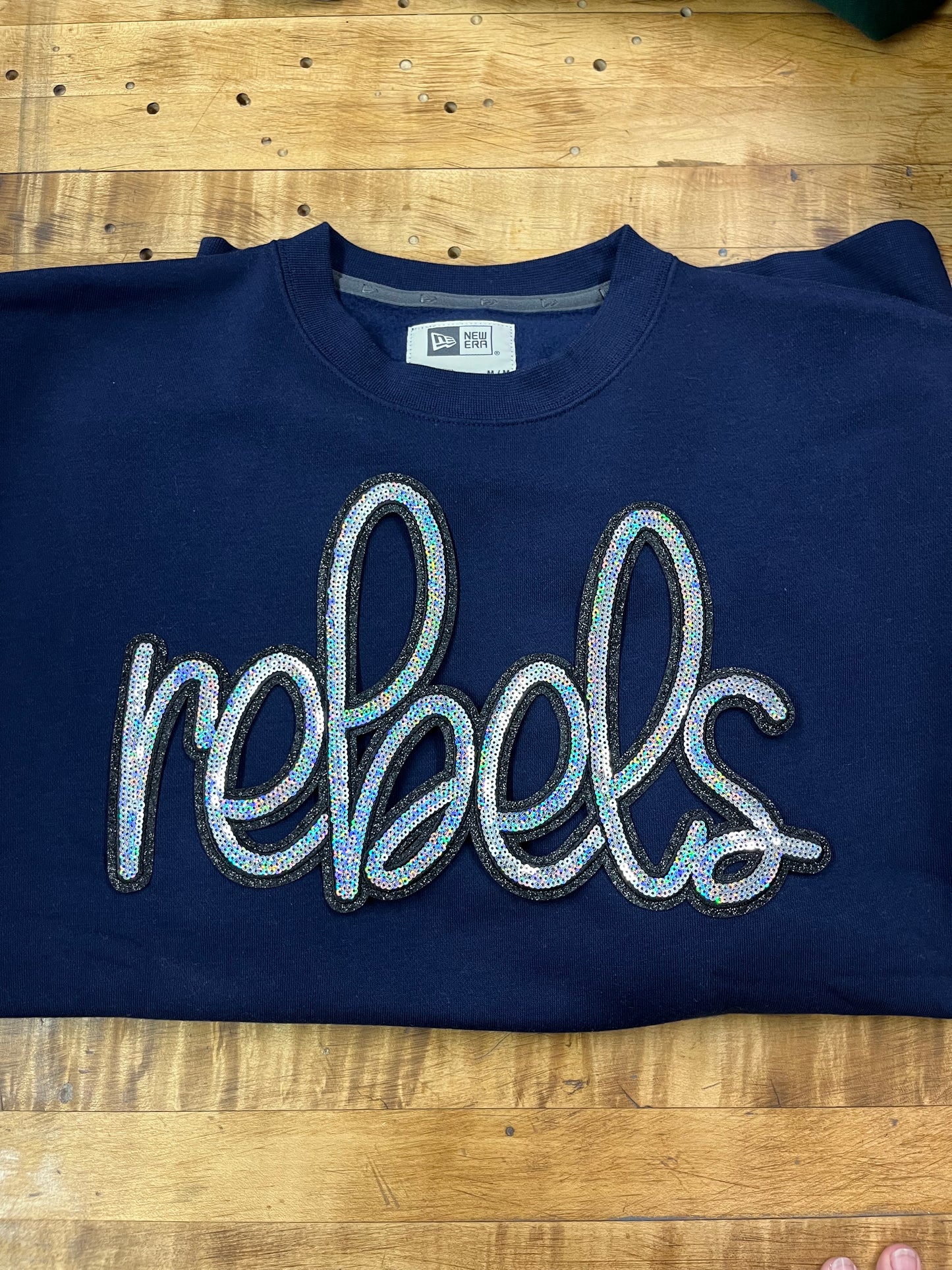 Sequin mascot sweatshirt