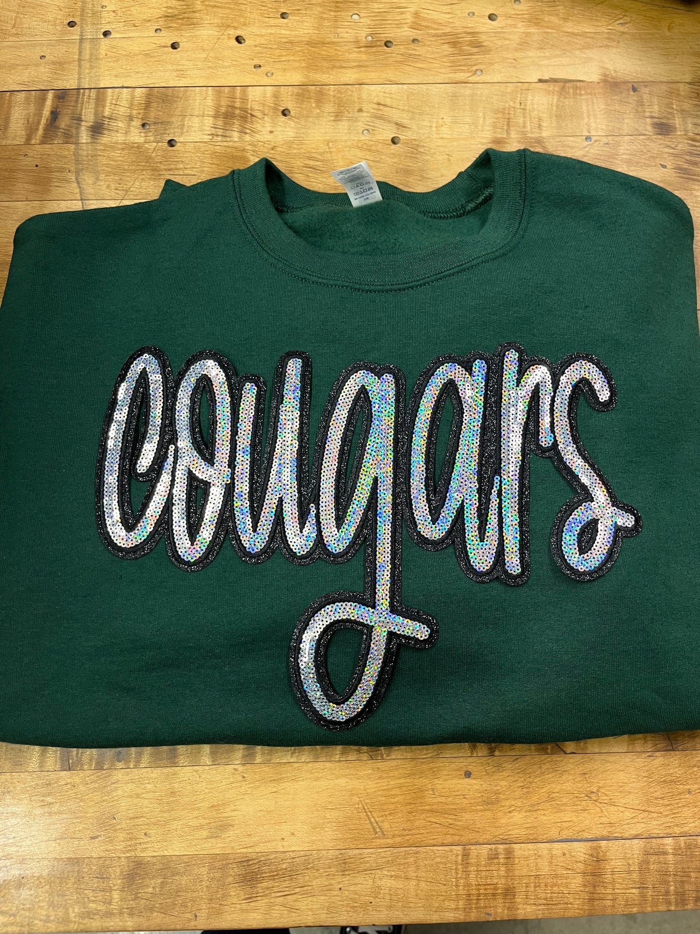 Sequin mascot sweatshirt