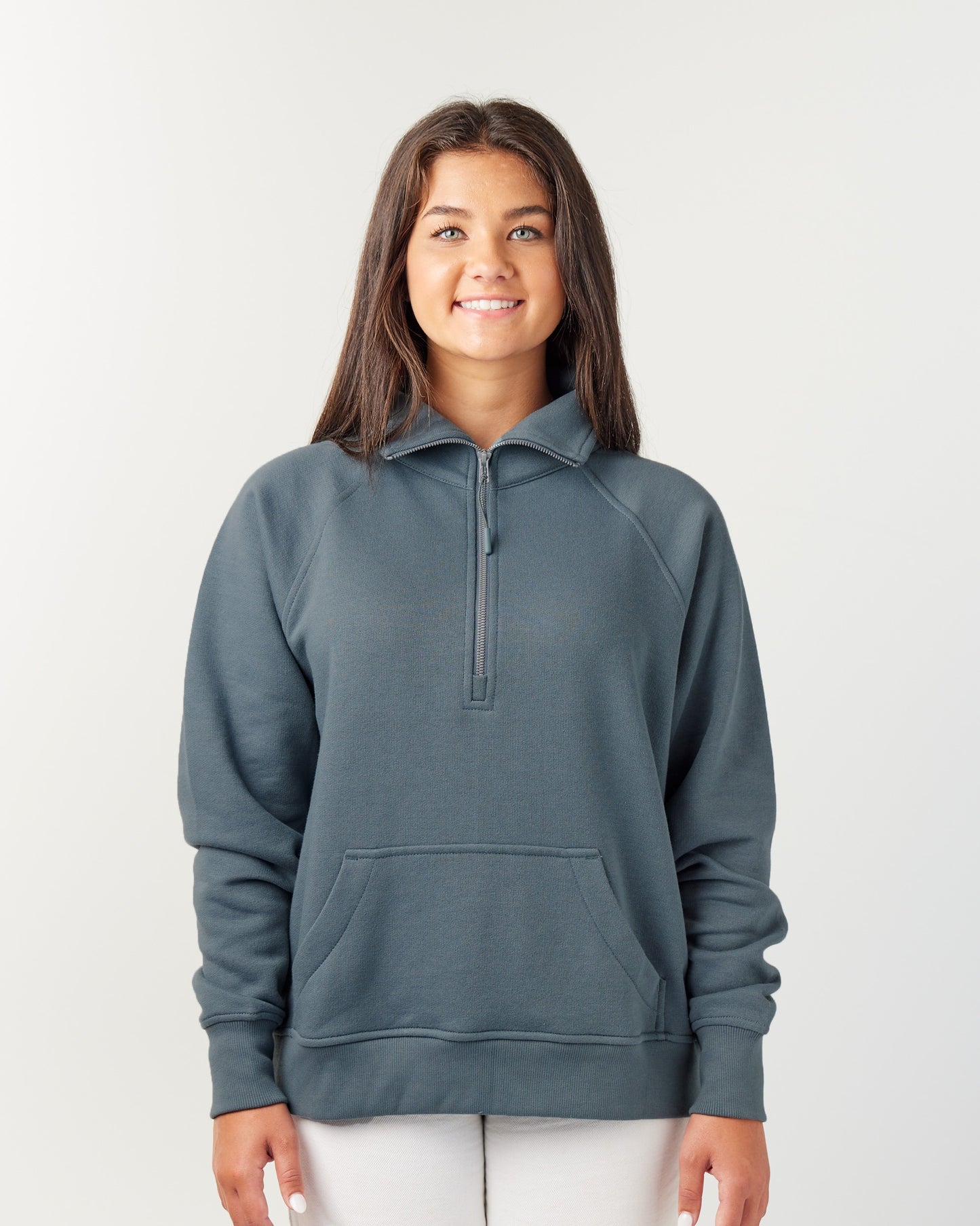 Enza Women's Boxy 1/2 Zip Sweatshirt 311