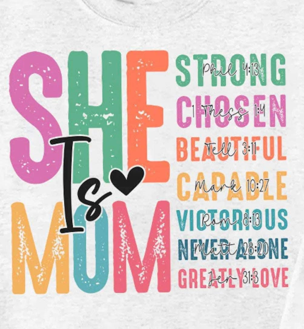She is MOM tshirt