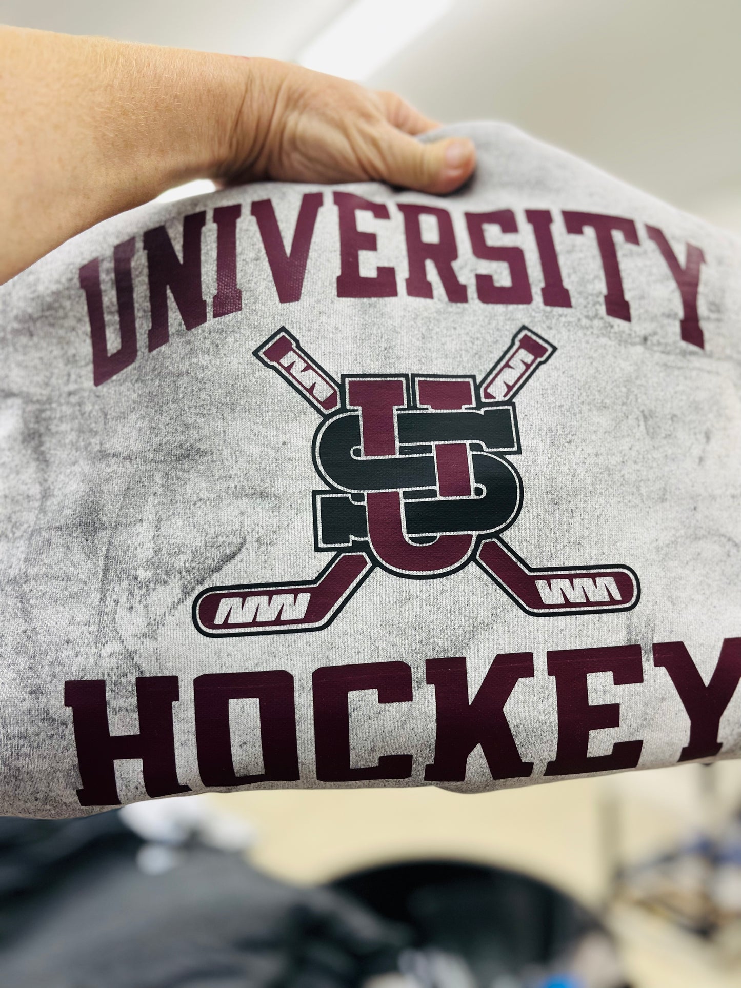 Dyed crew sweatshirt US hockey