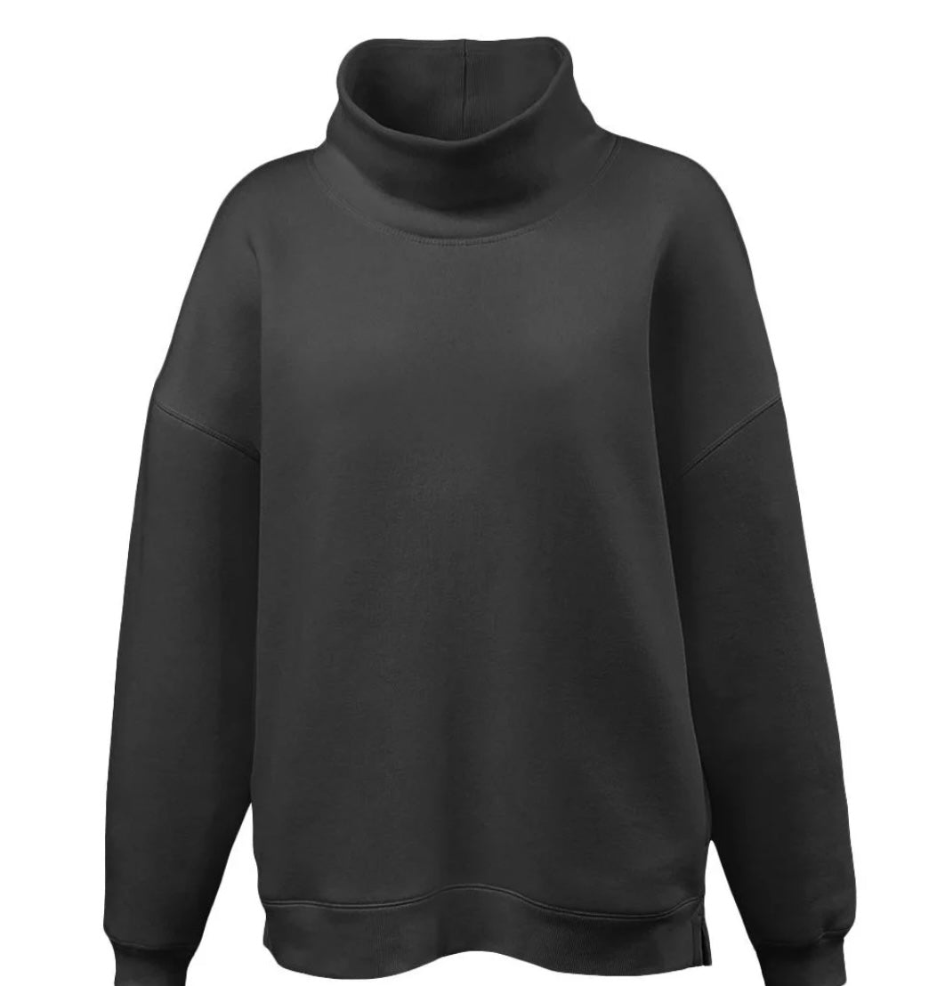 Mock turtle neck sweatshirt
