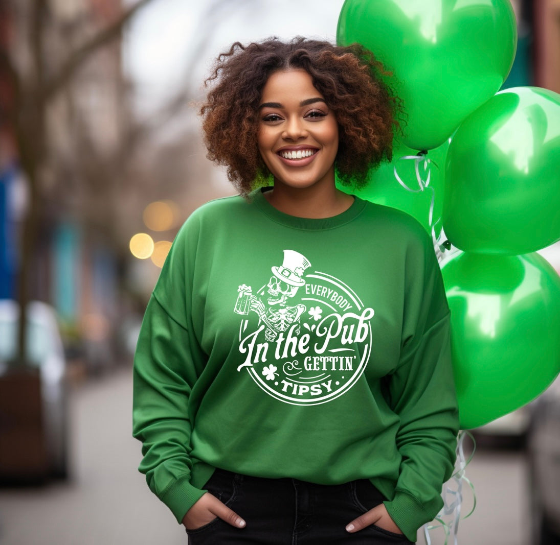 Everybody in the pub crew sweatshirt