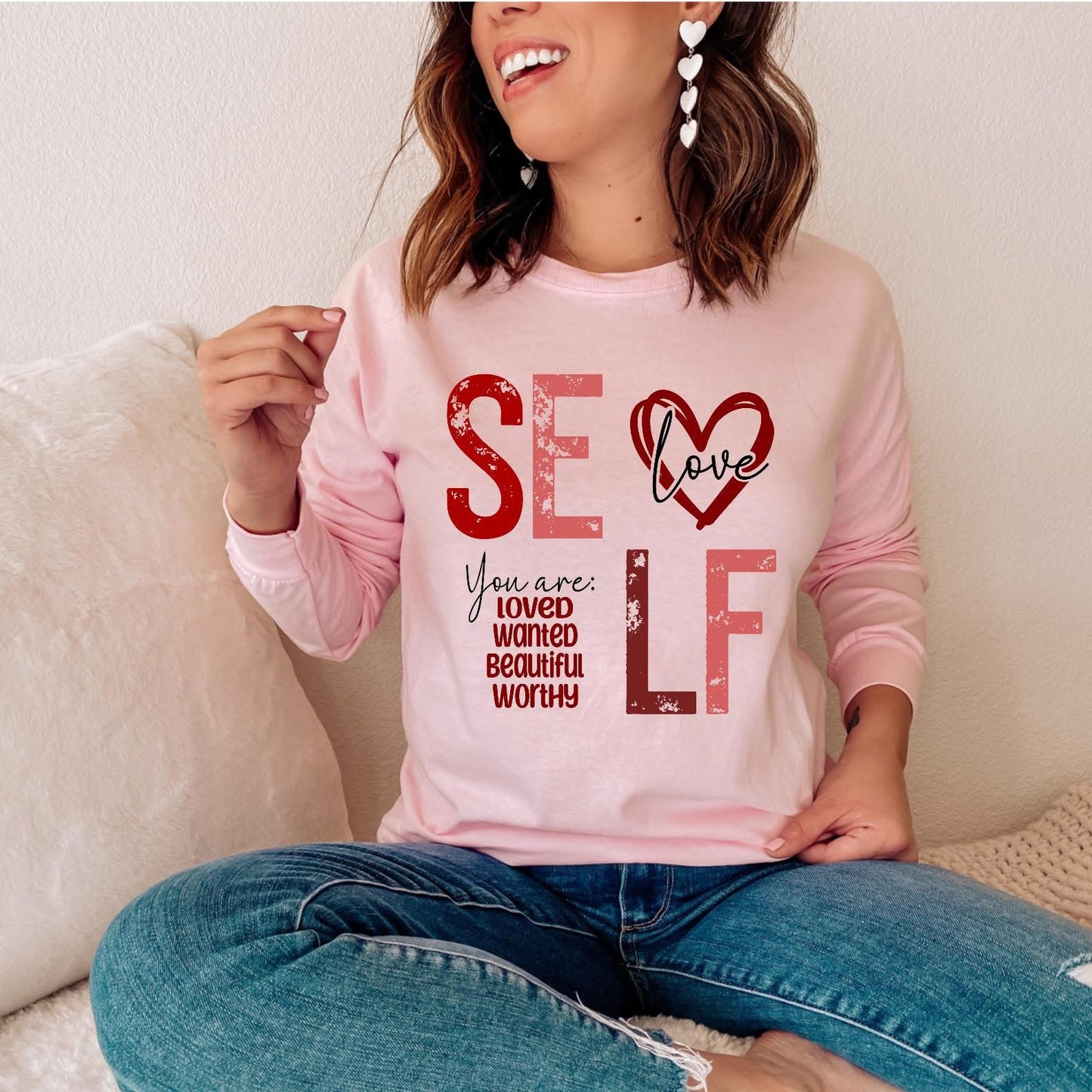 SELF love long sleeved tshirt