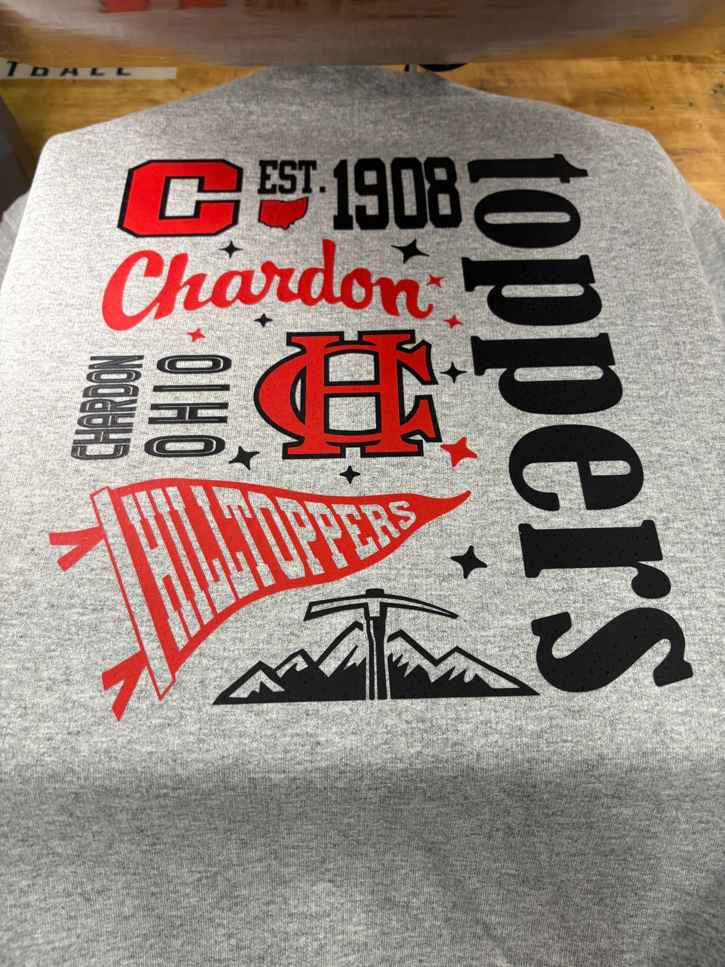 Collage crew sweatshirt