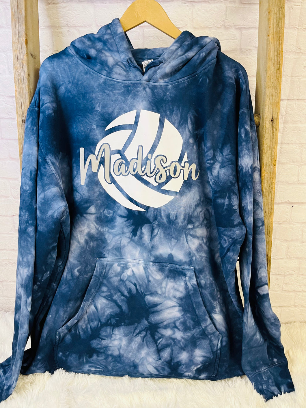 Tie dye volleyball hoodie