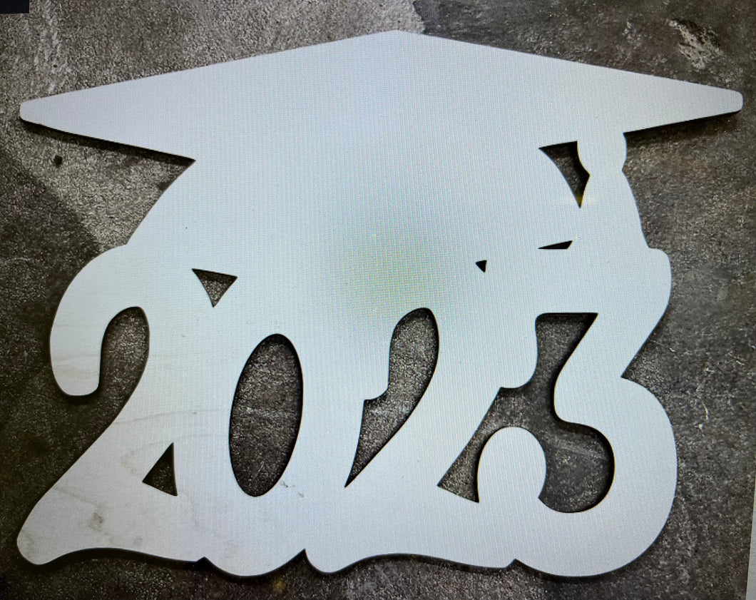 Graduation 2023 guest book wood cut out