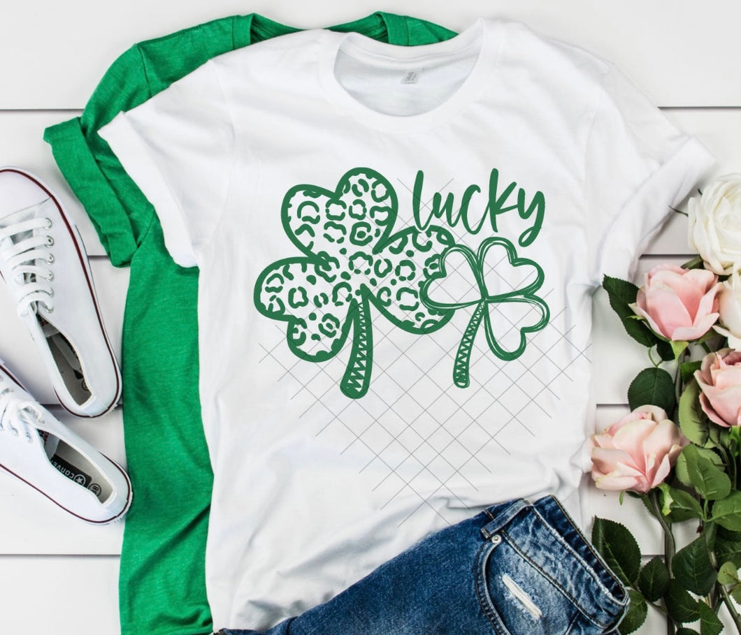 Lucky green w/ 2 clovers
