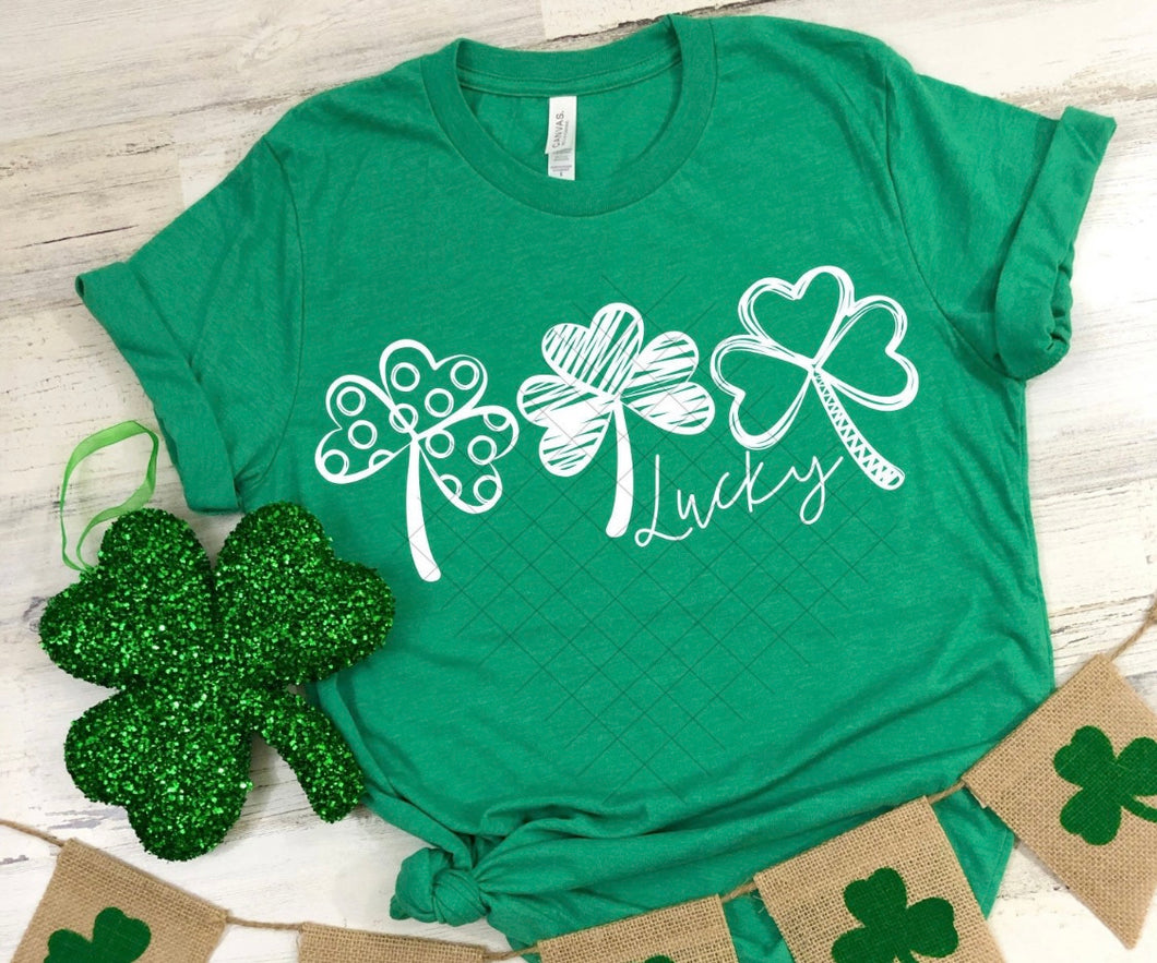 Lucky w/ 3 clovers
