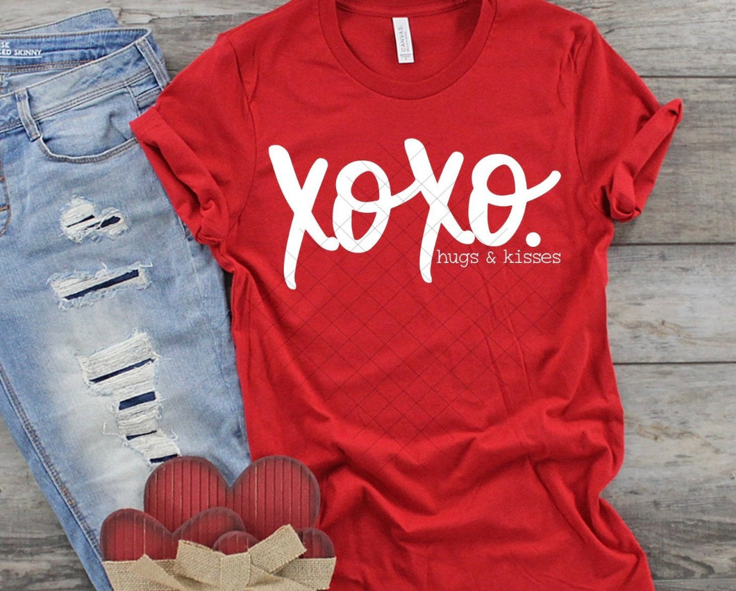 Xoxo white hugs & kisses