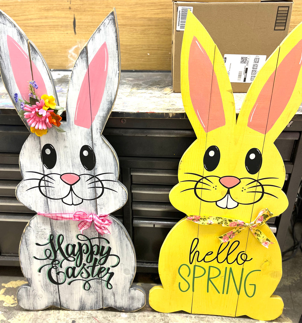 4’ wood bunny
