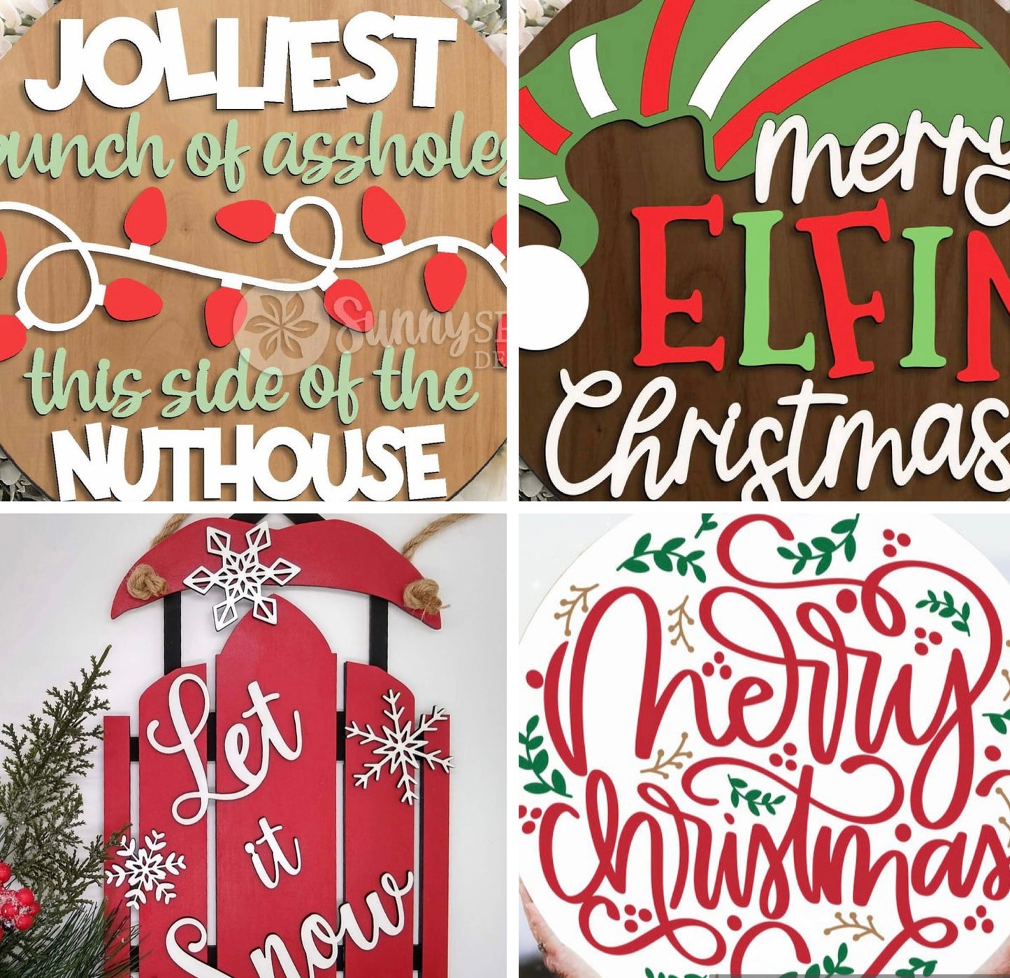 Christmas door hanger diy workshop 11/6