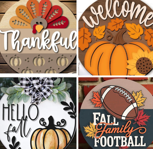 Fall door hanger diy workshop 10/23