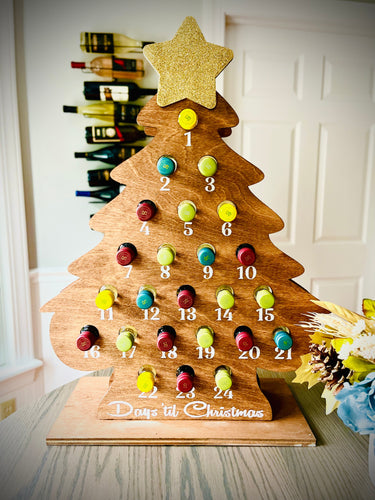 Advent calendar tree Knotty pine workshop at Embrace Nutrition 9/26/23 at 6:00pm
