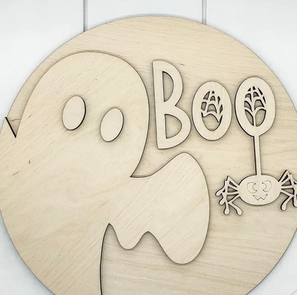 Boo round w/ ghost DIY