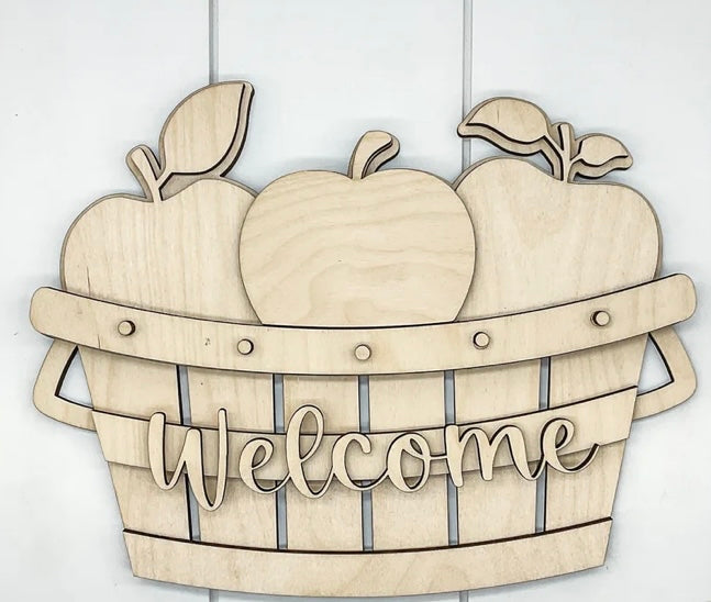 Welcome basket of apples DIY