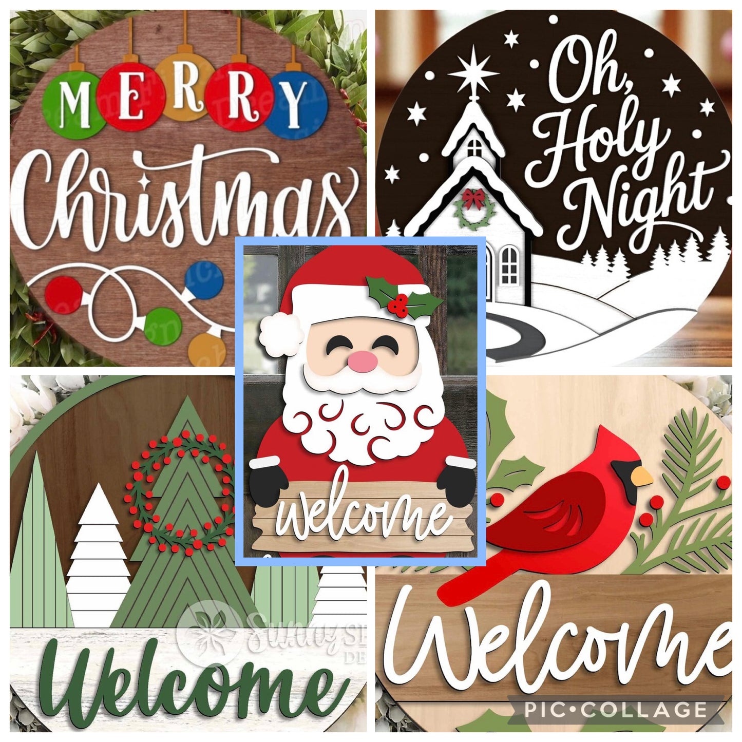 Christmas door hanger diy workshop 12/17 at GRC