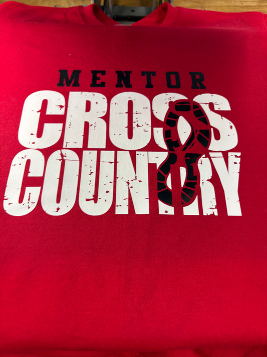 Distressed with shoe cross country