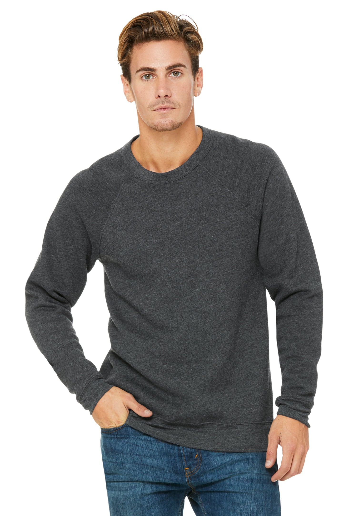 Bella Canvas Sponge Raglan Unisex Crew Sweatshirt 3901