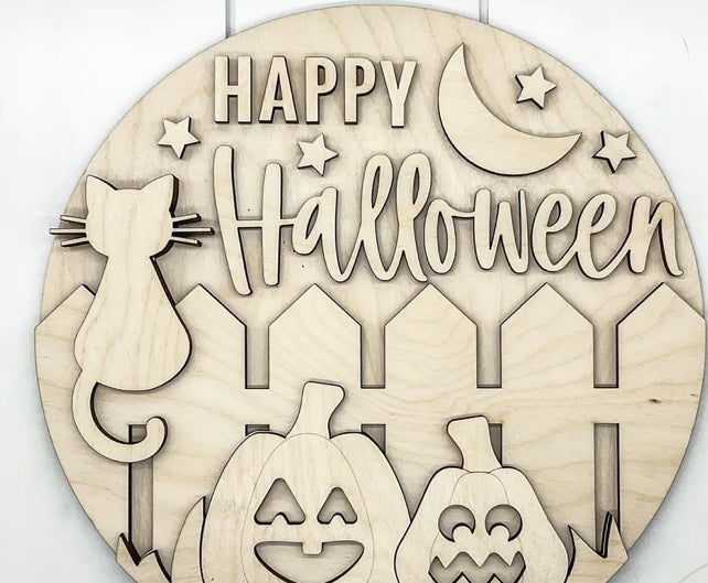 Happy Halloween w/ fence DIY