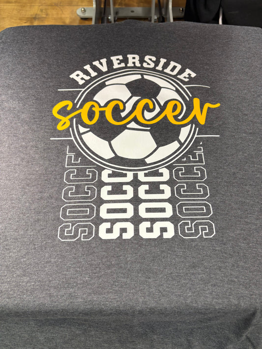 School soccer with vertical repeat