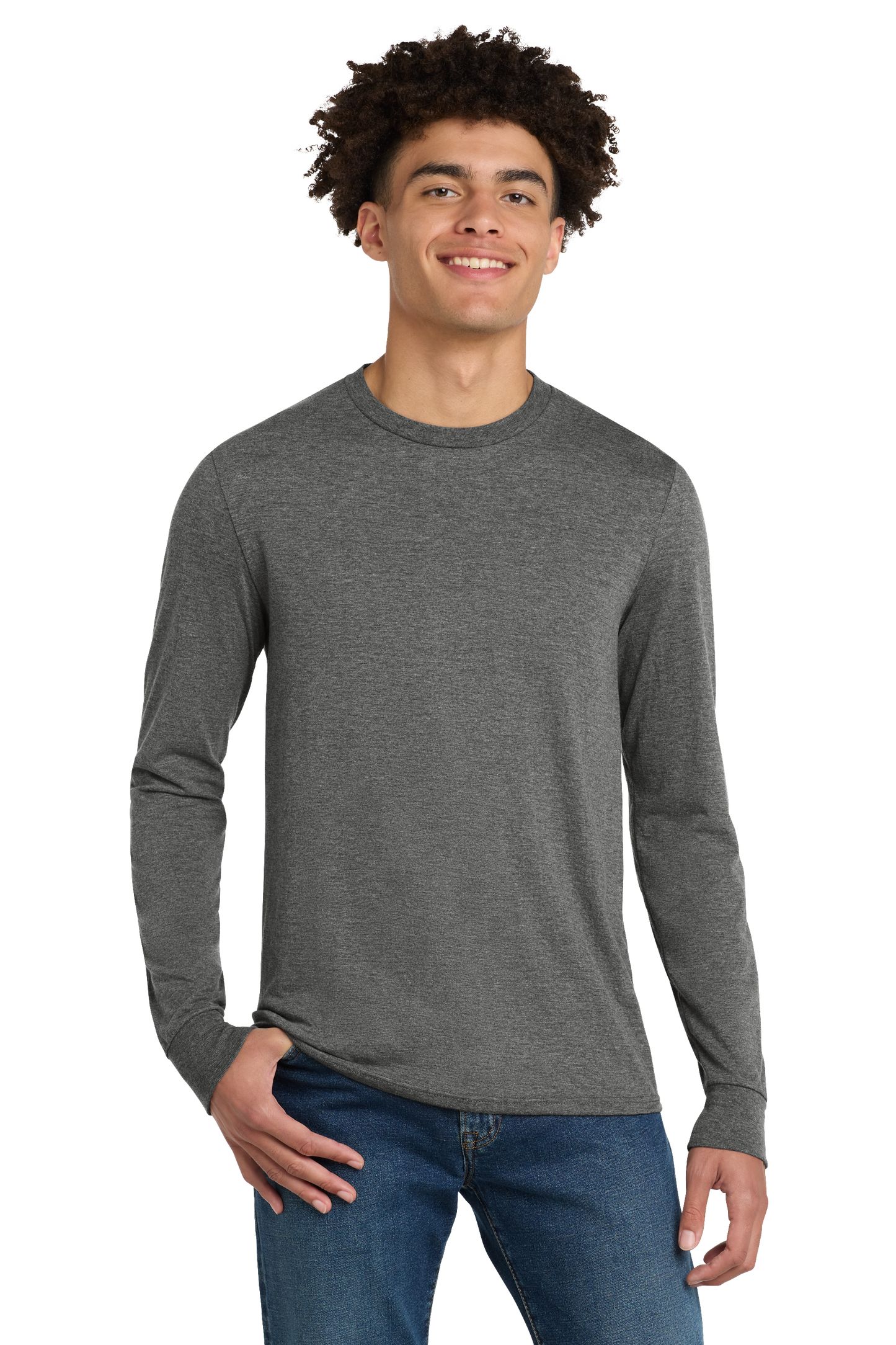 District DM132 CVC Unisex Long Sleeve Tshirt