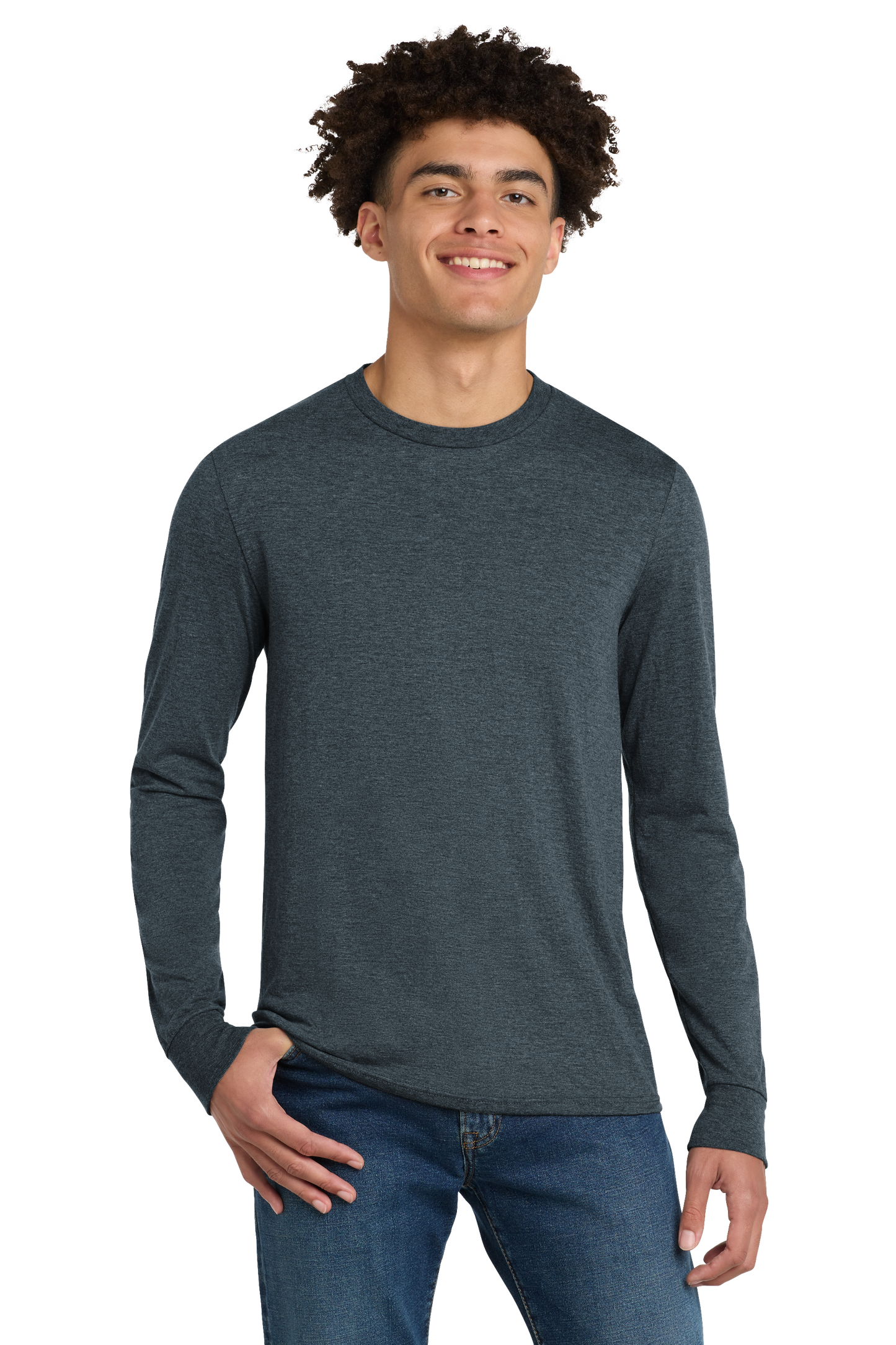 District DM132 CVC Unisex Long Sleeve Tshirt