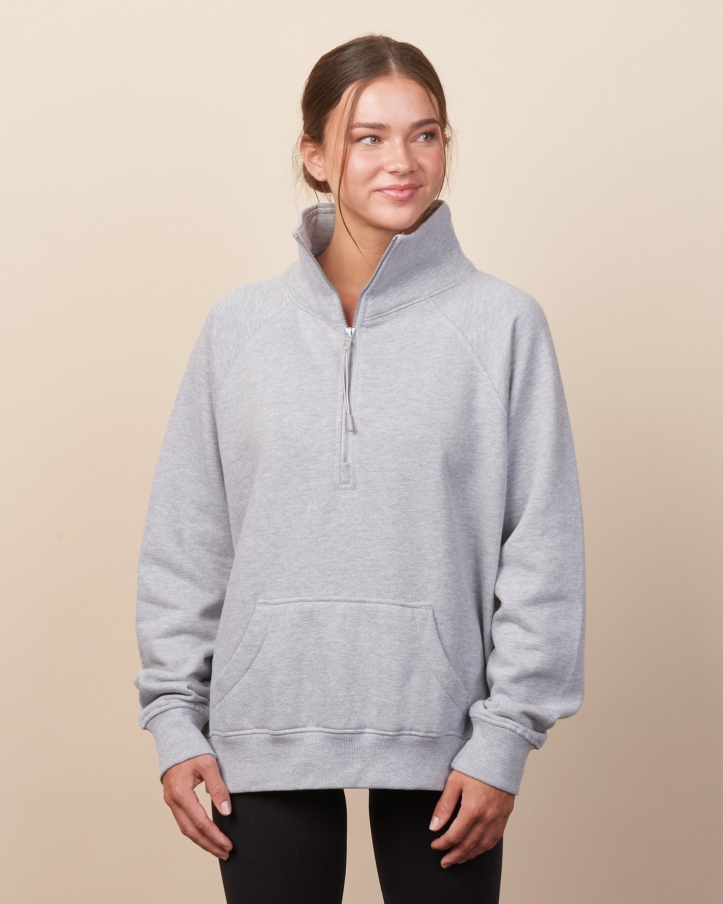 Enza Women's Boxy 1/2 Zip Sweatshirt 311