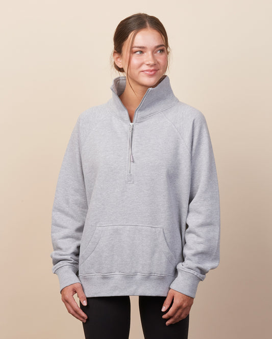 Enza Women's Boxy 1/2 Zip Sweatshirt 311