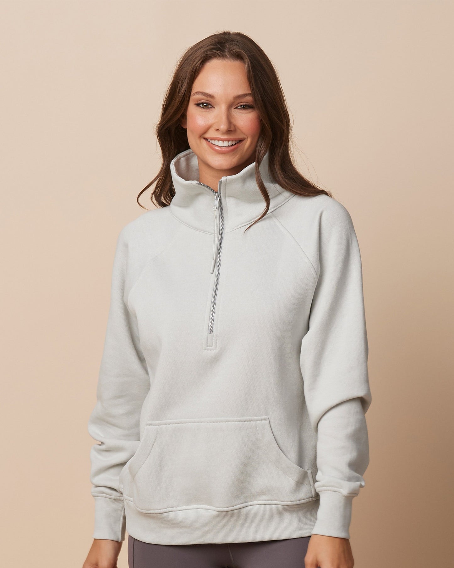 Enza Women's Boxy 1/2 Zip Sweatshirt 311