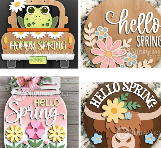 Spring door hanger diy workshop 4/3/26 at GRC