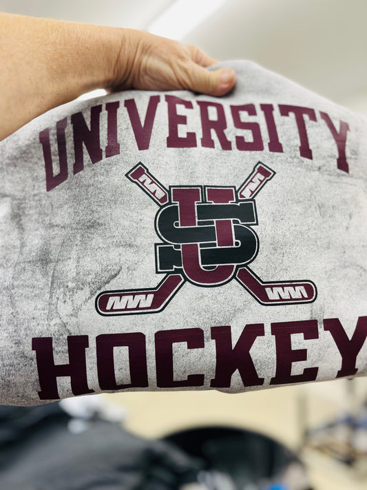 Dyed crew sweatshirt US hockey