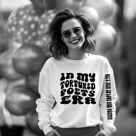 In my tortured poets era crew sweatshirt