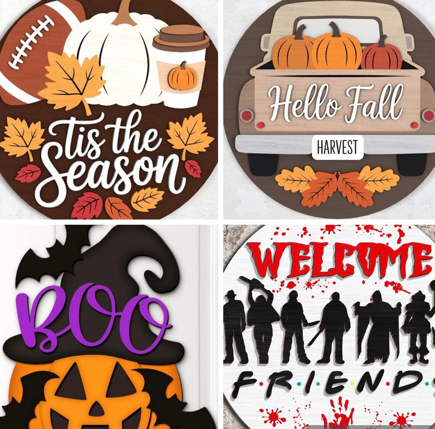 Fall/Halloween door hanger diy workshop 10/2