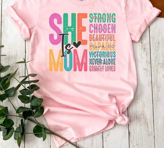 She is MOM tshirt