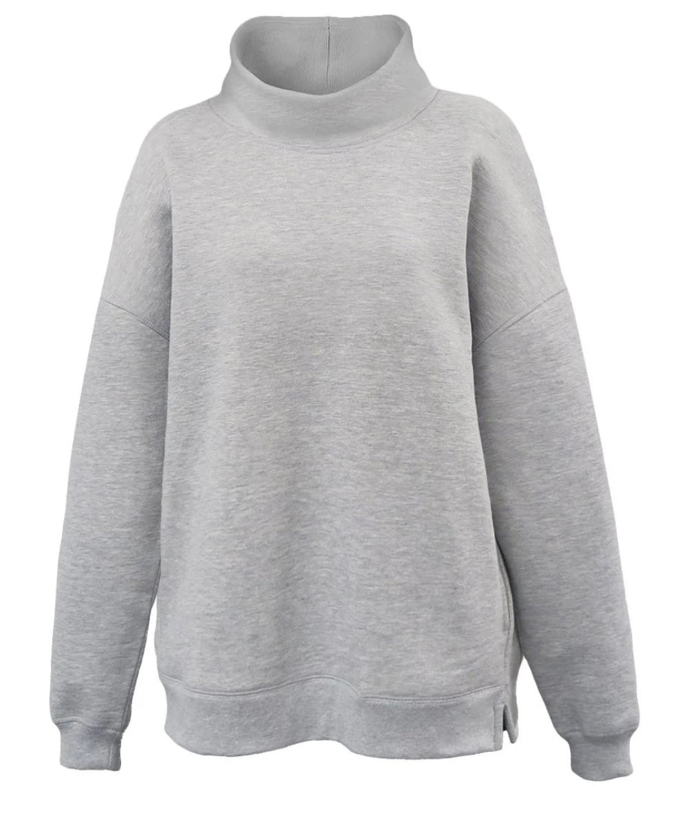 Mock turtle neck sweatshirt