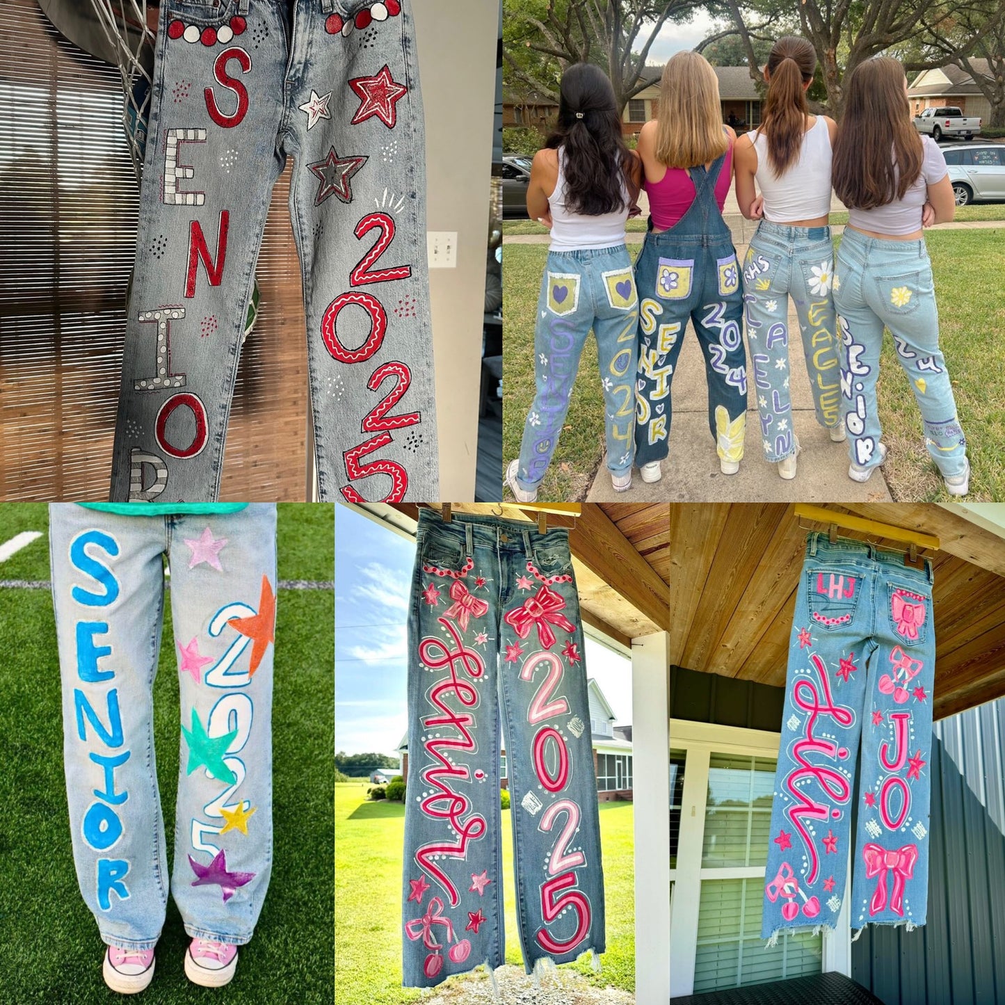 Senior jean painting party!!!