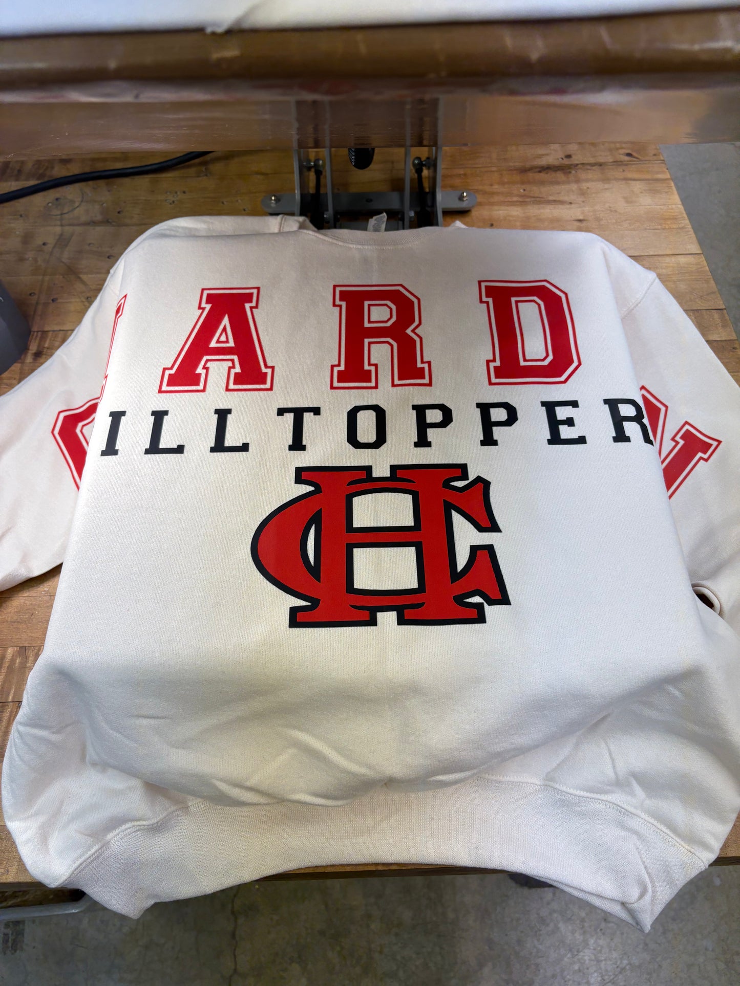 Oversized Print Horizontal school/mascot Crew