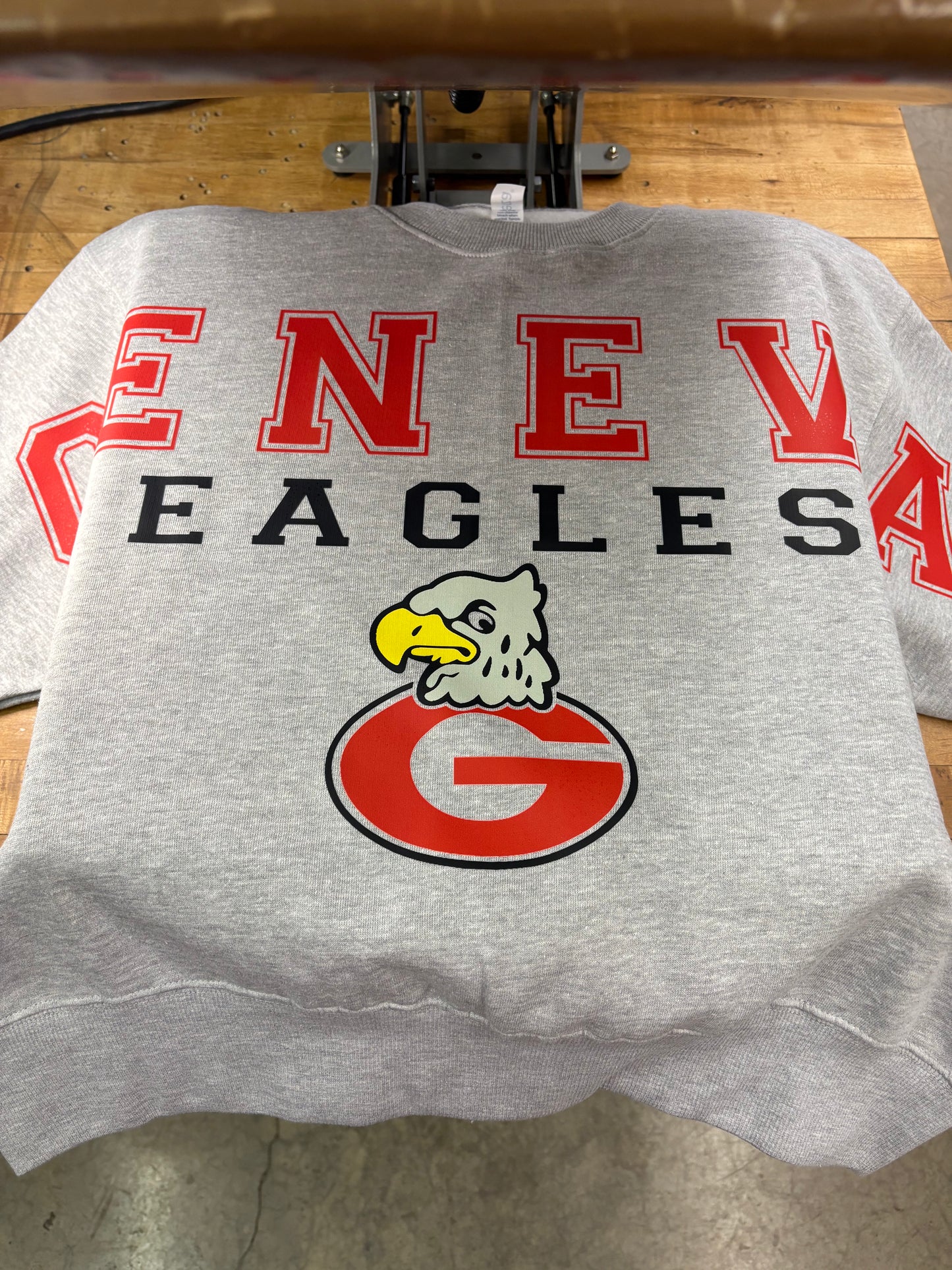 Oversized Print Horizontal school/mascot Crew