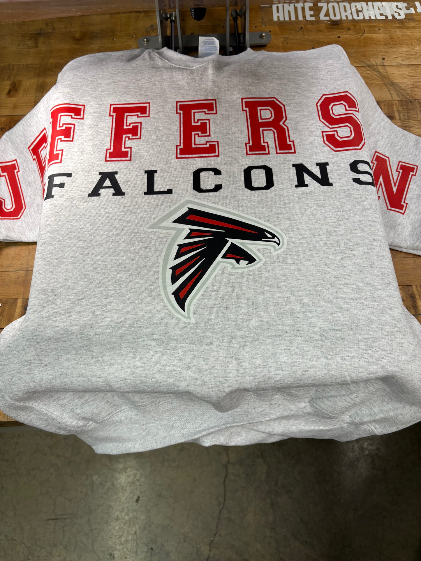 Oversized Print Horizontal school/mascot Crew