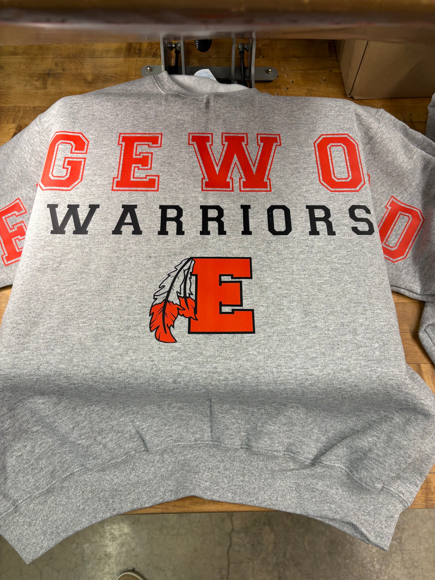 Oversized Print Horizontal school/mascot Crew