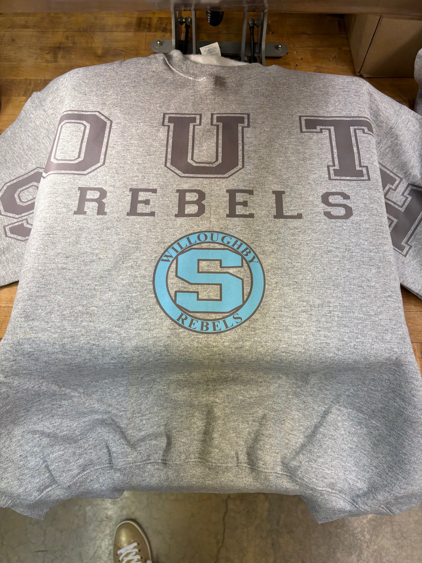 Oversized Print Horizontal school/mascot Crew