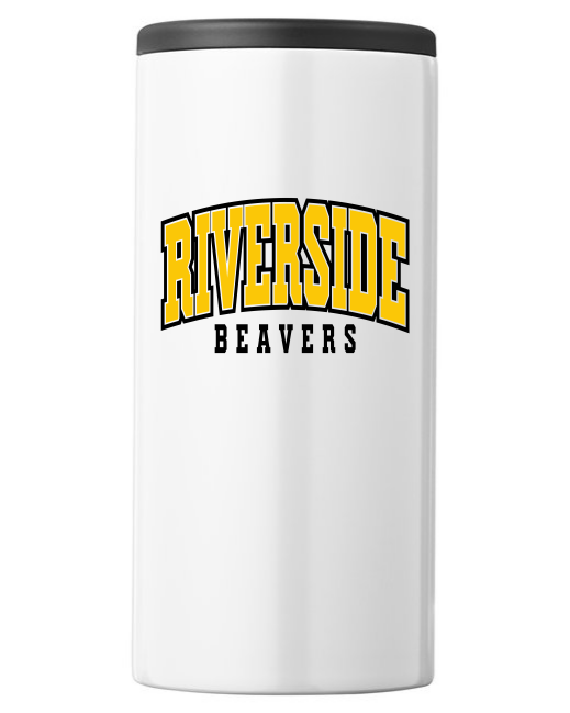 12oz slim can cooler with school name