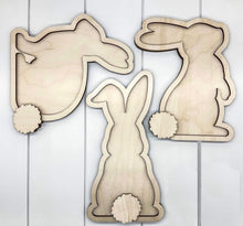 DIY framed bunnies set of 3