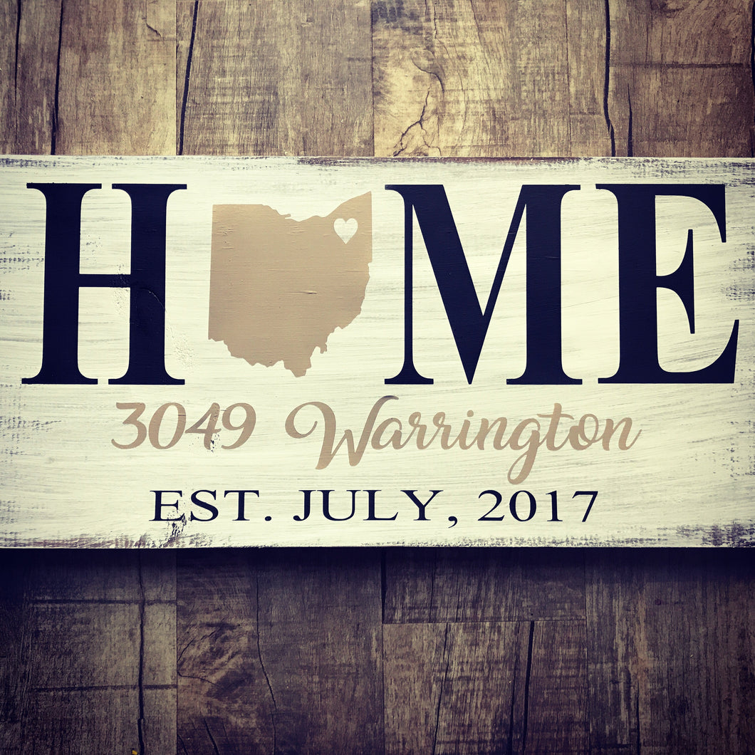 HOME with address & est date